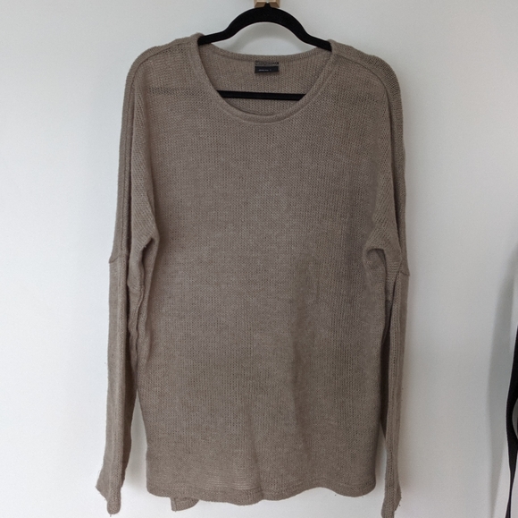Oversized knit crewneck sweater - Picture 1 of 3